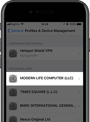 select modern life computer from settings