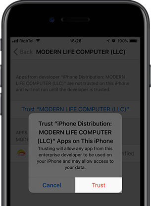 confirm trust modern life computer